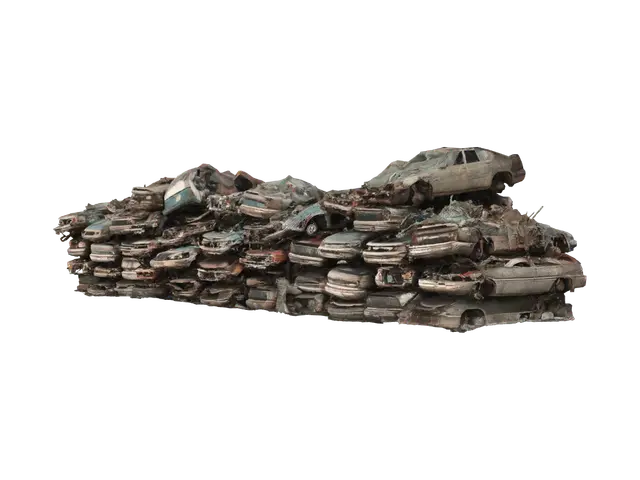 3D model for Junkyard _Cars_01_LOD0
