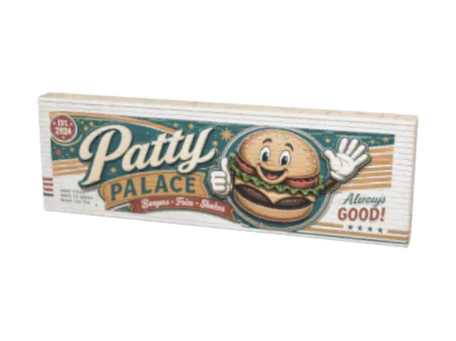 Patty's Palace 3D model, vytvořený pomocí AI