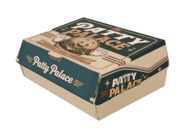 3D model for Patty Palace Burger Box