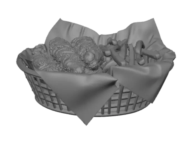 3D model for Patty Palace Chicken Tenders and Fries