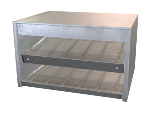 Two-Tier Stainless Steel Fast Food Burger Warmer Slide - Palace 3D model, vytvořený pomocí AI
