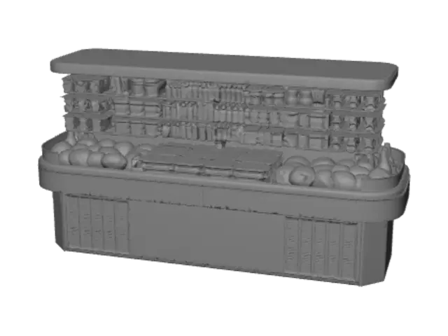3D model for Multi-Tier Refrigerated Deli Display