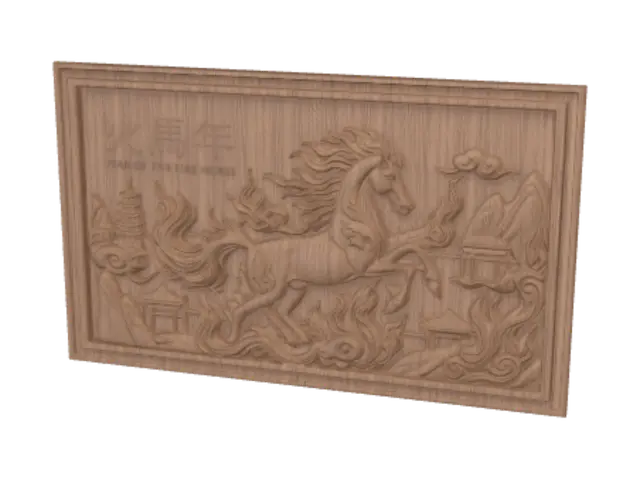 Year of the Fire Horse - Cycle 3D model, vytvořený pomocí AI