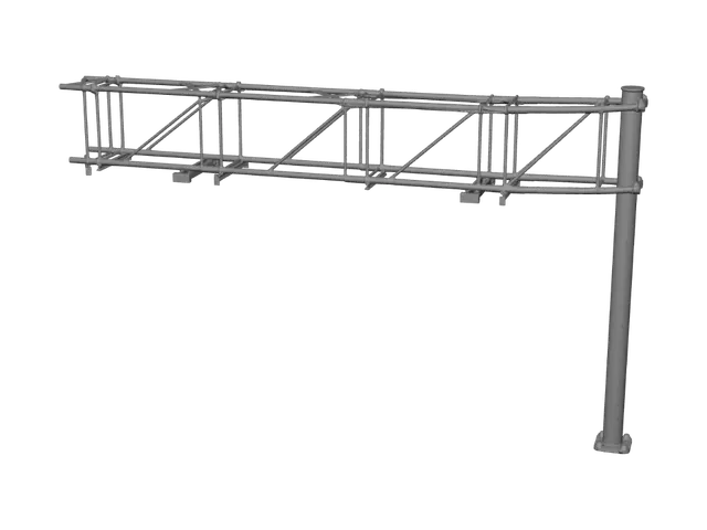 3D model for Overhead highway sign gantry