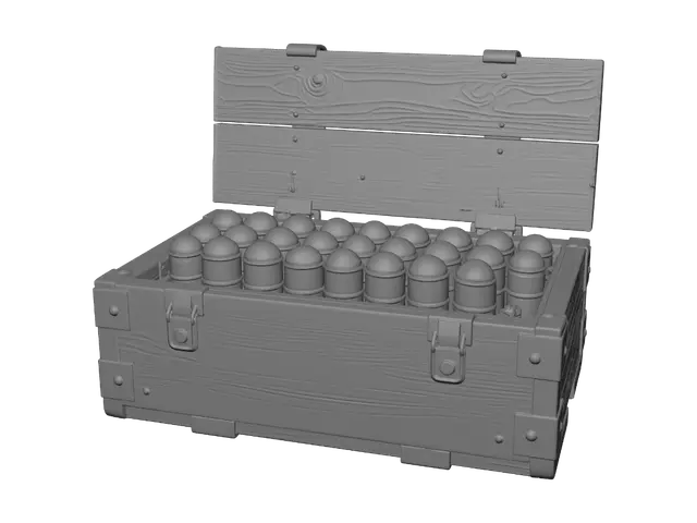 3D model for Crate of 40mm Grenades