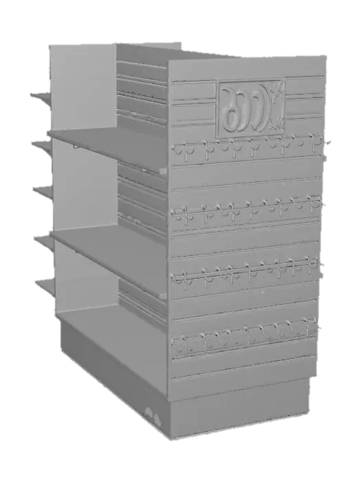 3D model for Discount Store Shelf