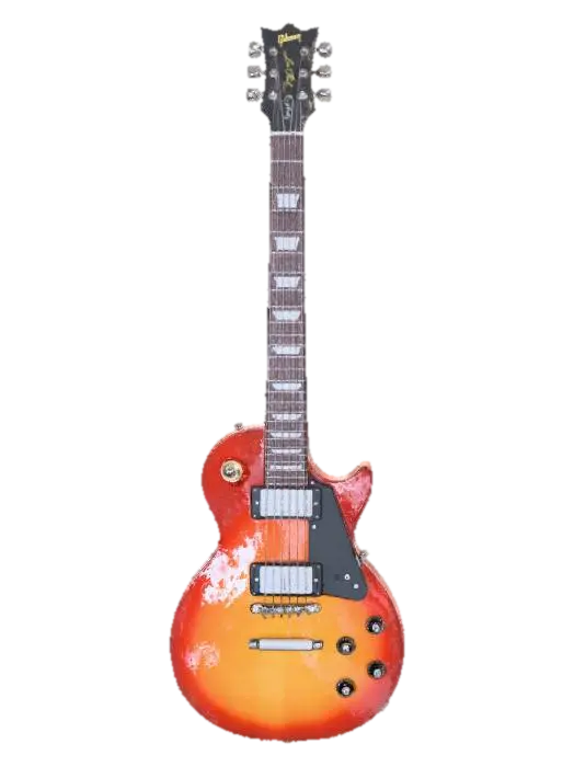 Gibson Les Paul Standard '50s Figured Top Electric Guitar Heritage Cherry Sunburst 3D model, vytvořený pomocí AI