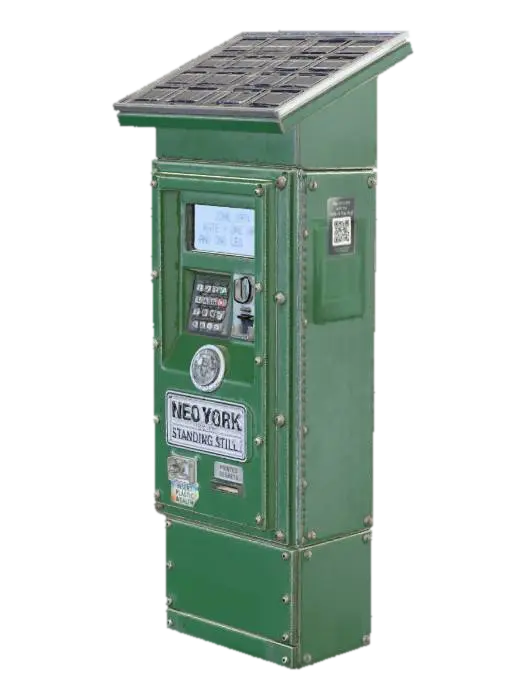 Parking Meter Modern 3D model, vytvořený pomocí AI