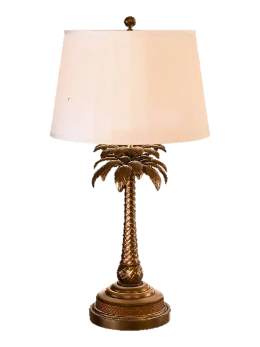 Tropical Style Nightstand Palm Tree Lamp 3D model, vytvořený pomocí AI