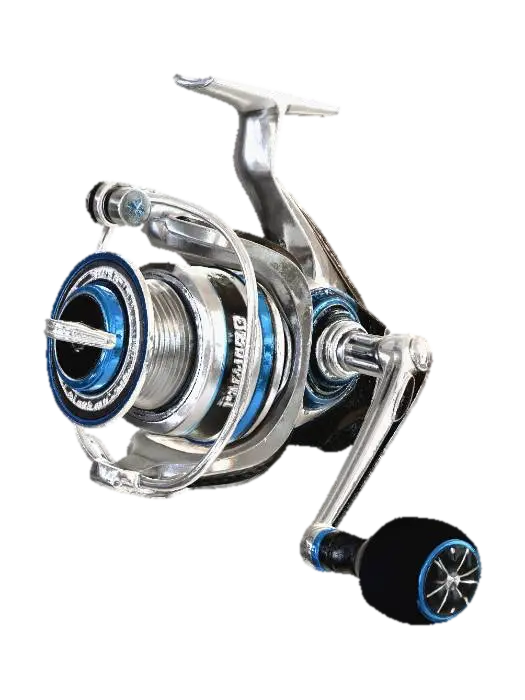 Chrome Ocean Spinning Reel - Fishing 3D model, vytvořený pomocí AI