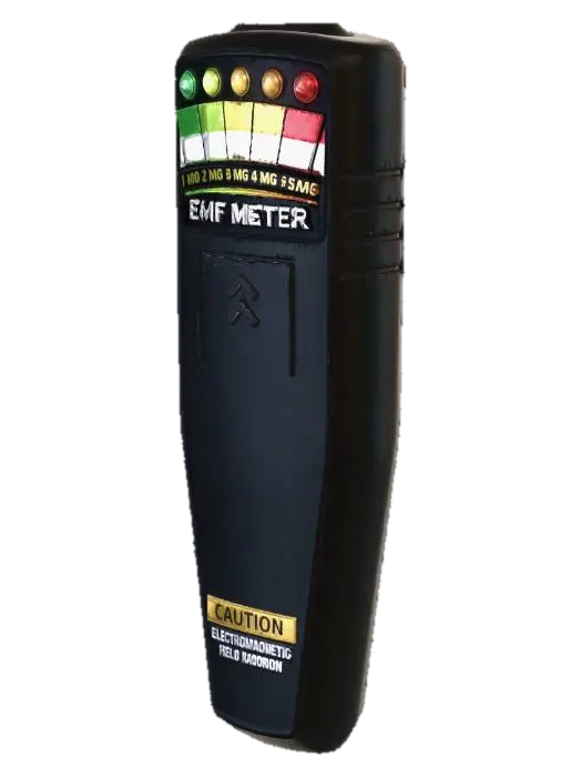 EMF Meter 3D model, vytvořený pomocí AI