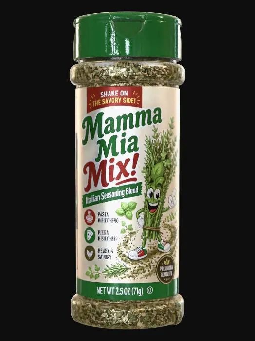 3D model for Mamma Mia Mix Italian Seasoning Blend