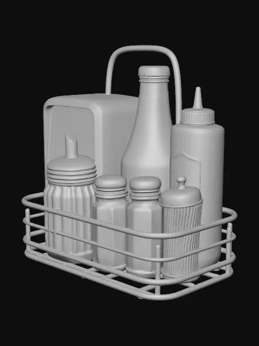 3D model for Condiment Caddy