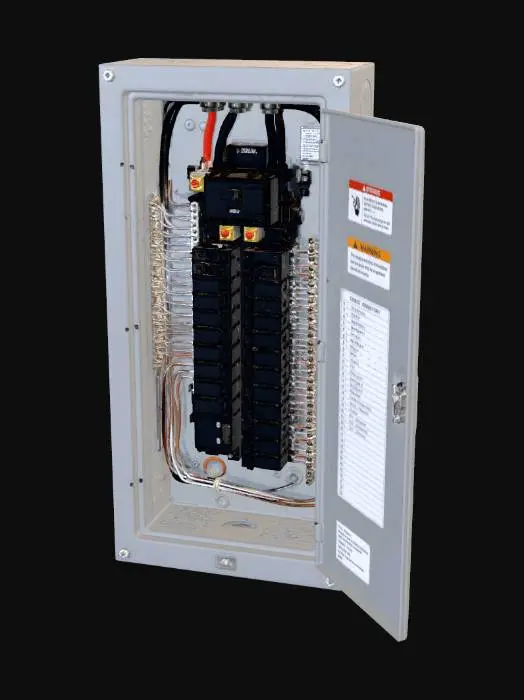 3D model for Open Main Electrical Panel