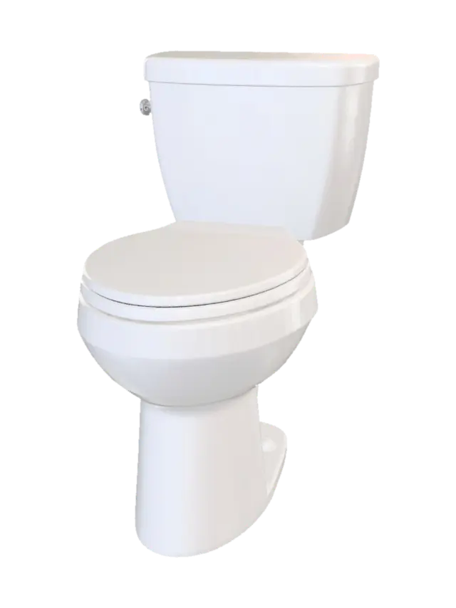 White Ceramic Toilet 3D model, vytvořený pomocí AI