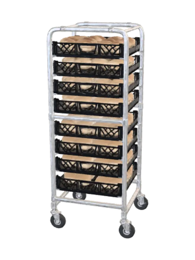Bakery Bread Rack on Wheels - Palace 3D model, vytvořený pomocí AI