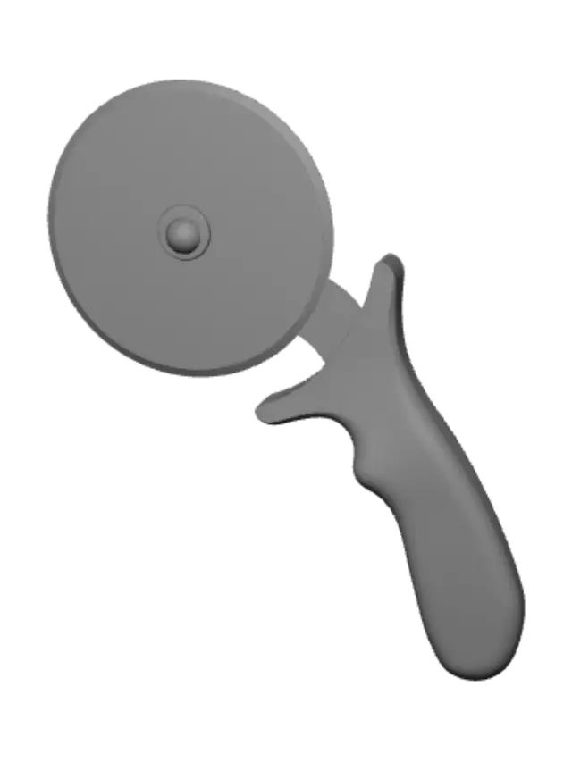 3D model for Red Pizza Cutter