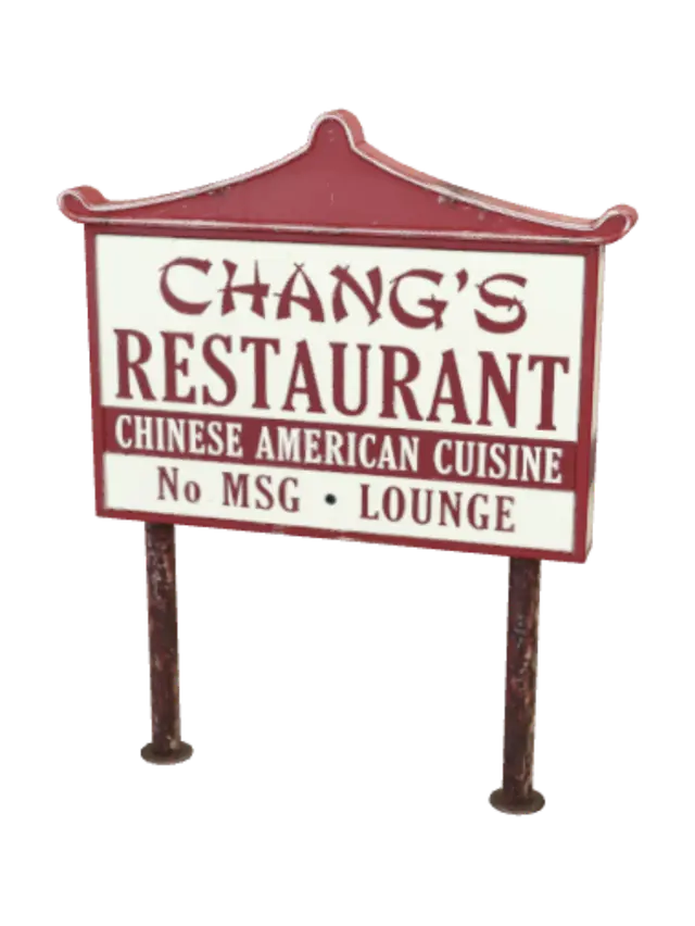 3D model for Changs Restaurant Sign