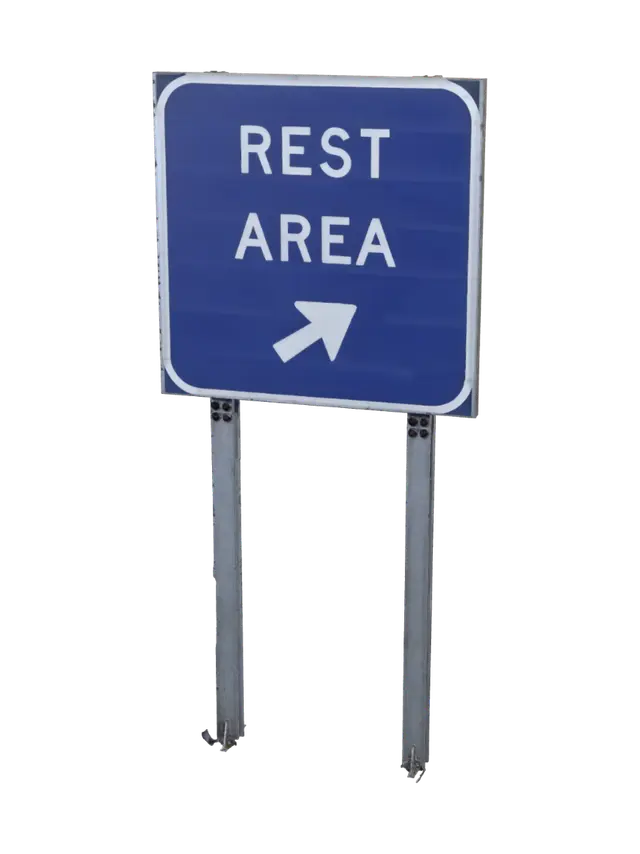 3D model for Rest Area Arrow Sign