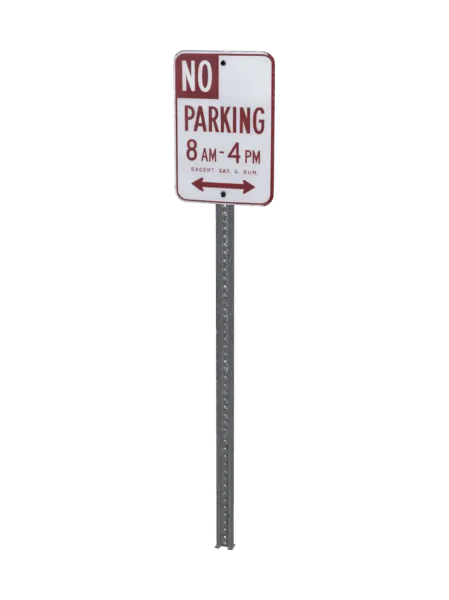 3D model for No Parking Sign