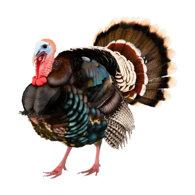 American Wild Turkey (Male) - Fowl 3D model, vytvořený pomocí AI