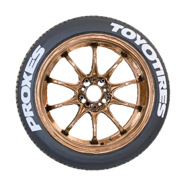 Volk Racing Wheels ZE40 Style 18 inch Bronze Rims wrapper in stretched Toyo Tire 3D model, vytvořený pomocí AI