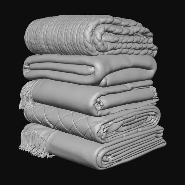 3D model for Cozy Blanket Stack