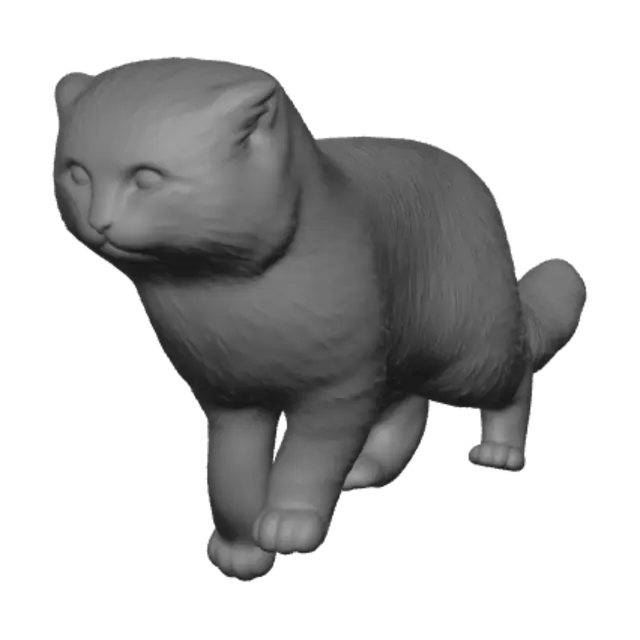 3D model for Emerald-Eyed Tabby