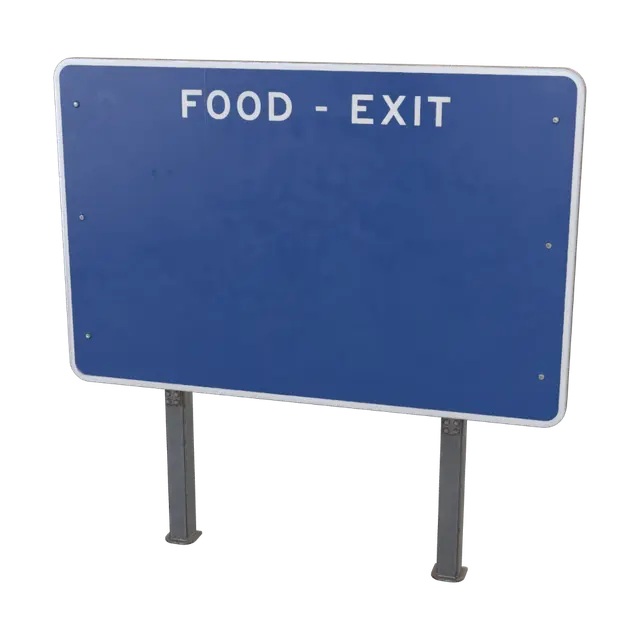 3D model for Food Exit Sign