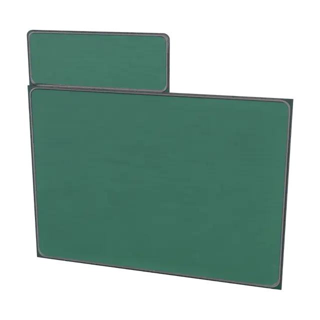 Two Green Chalkboard Panels model 3D, wygenerowany przez AI