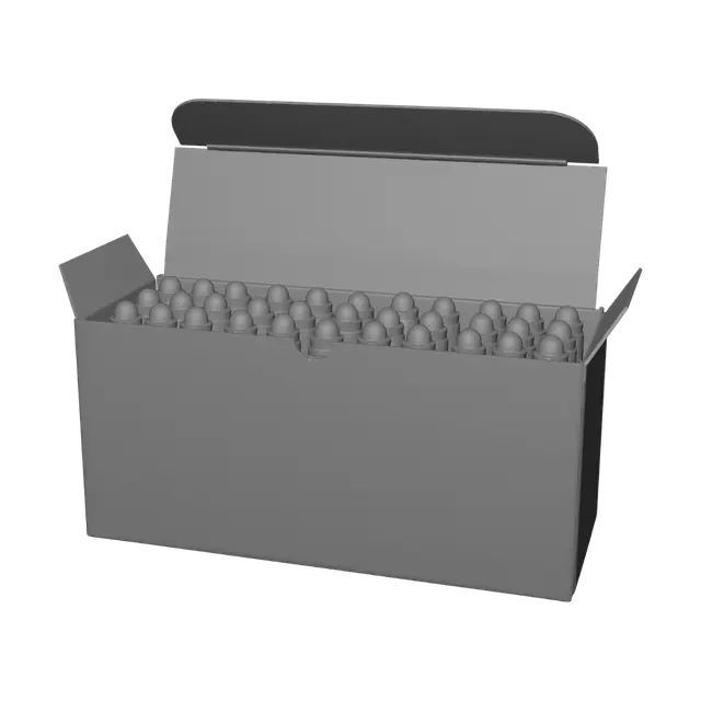 3D model for 9x18 Makarov Cartridges in an Open Box