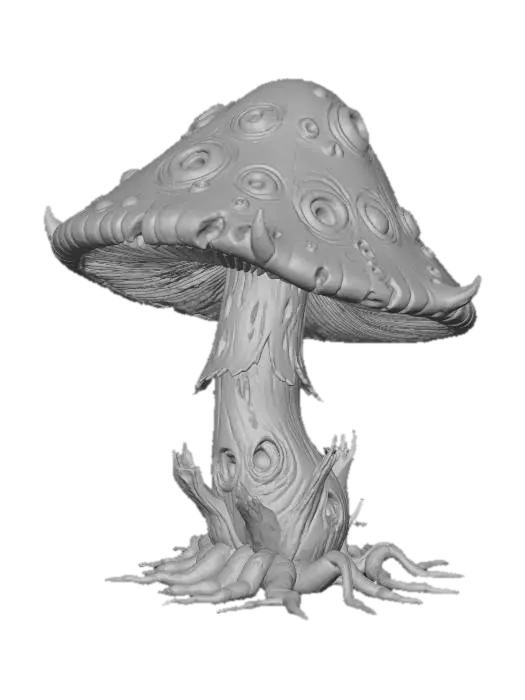 3D model for a zombie mushroom, #Halloween2025#