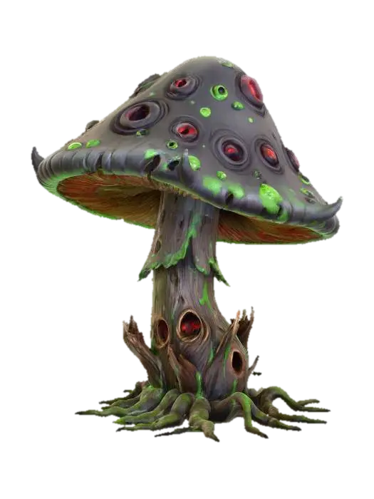 3D model for a zombie mushroom, #Halloween2025#