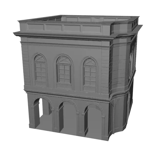 3D model for Pink Arched Facade