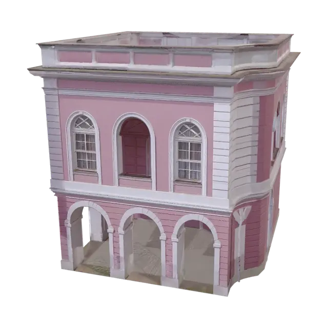3D model for Pink Arched Facade