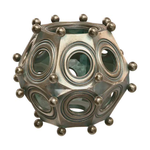 Stylized Roman Dodecahedron 3D model, vytvořený pomocí AI