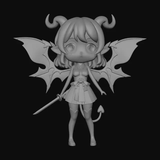 3D model for Chibi Demon Knight