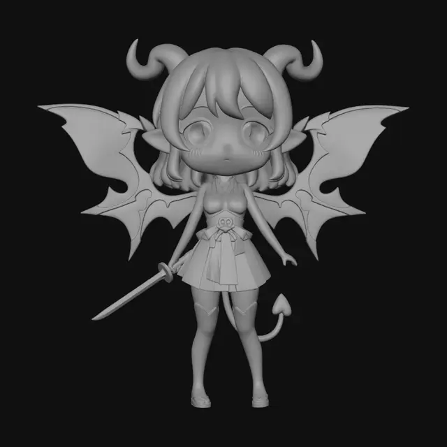 3D model for Chibi Demon Knight
