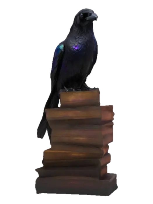 Raven's Library - Study 3D model, vytvořený pomocí AI