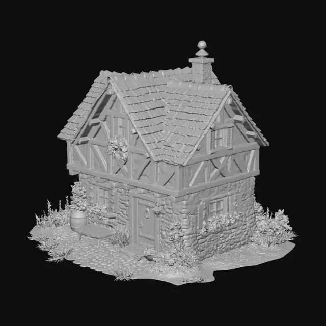 3D model for The Timbered Cottage