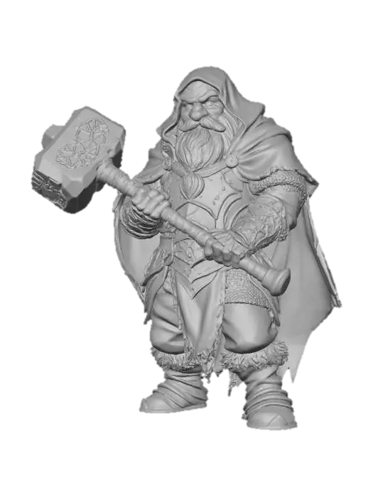 3D model for Dwarven Forgekeeper