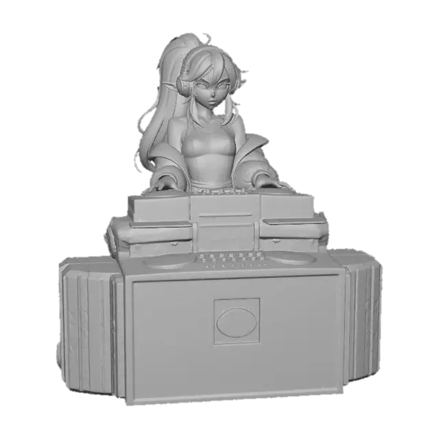 3D model for Pink DJ