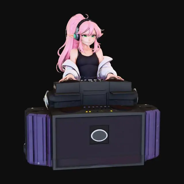 3D model for Pink DJ