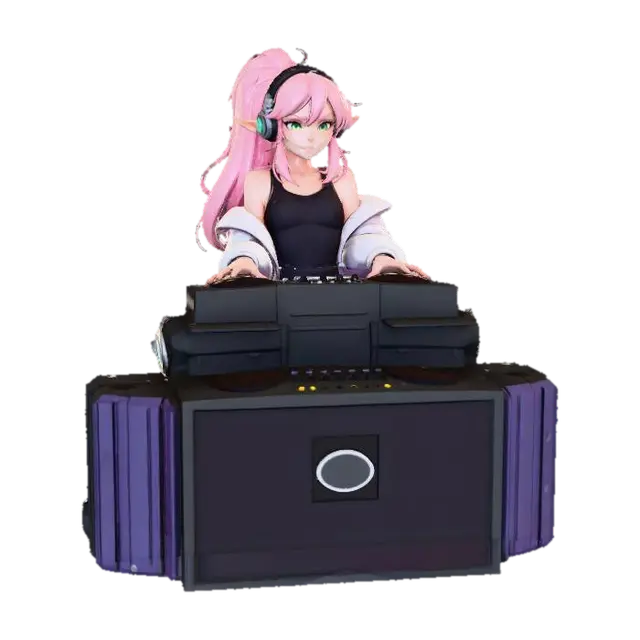 3D model for Pink DJ