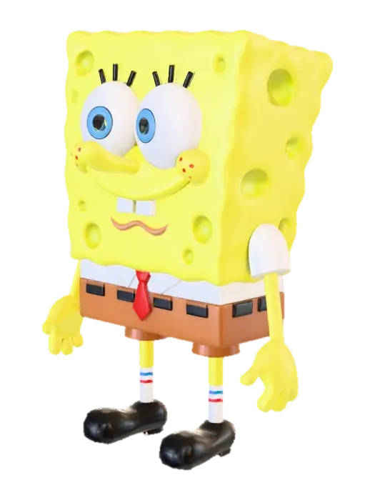 Faz o sponge bob articulado - Articulated 3D model, vytvořený pomocí AI