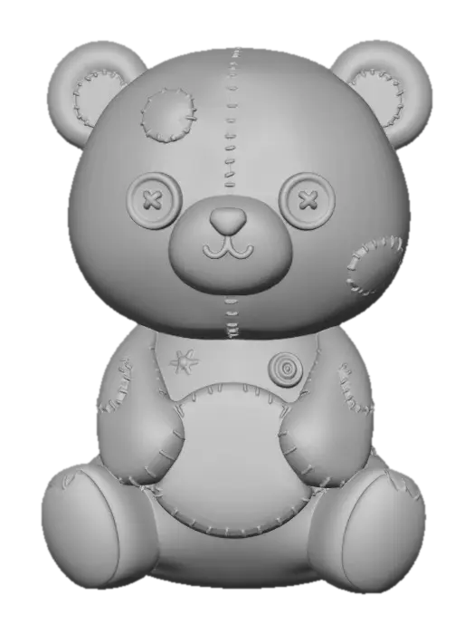 3D model for Patchwork Bear