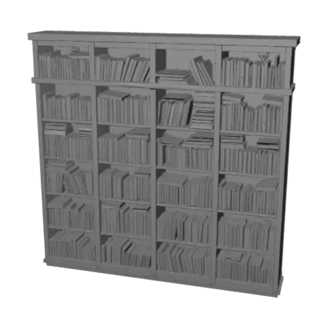 3D model for Colorful Bookshelves