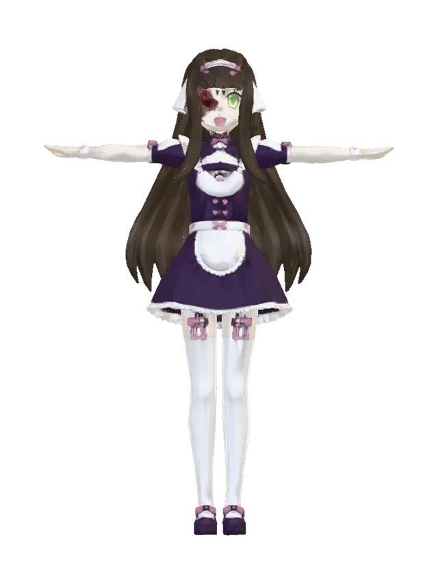 3D model for Purple Heart Maid