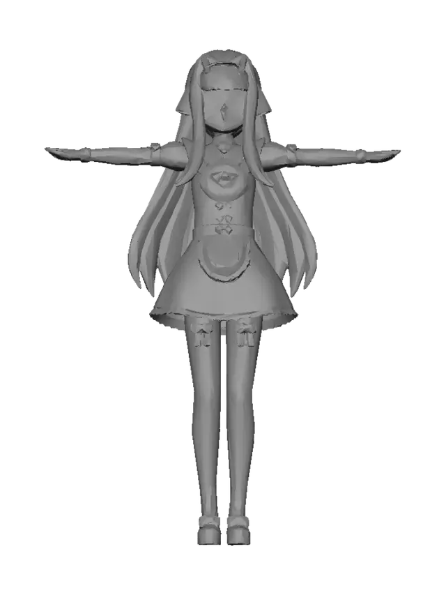 3D model for Purple Heart Maid