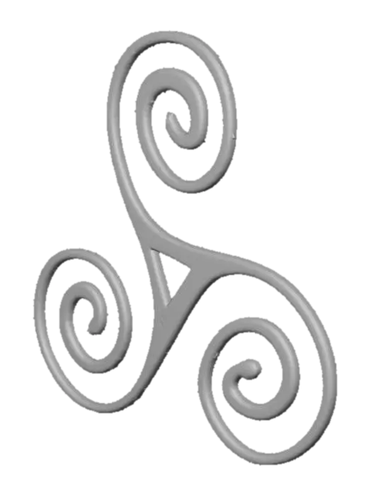 3D model for Triskelion Symbol